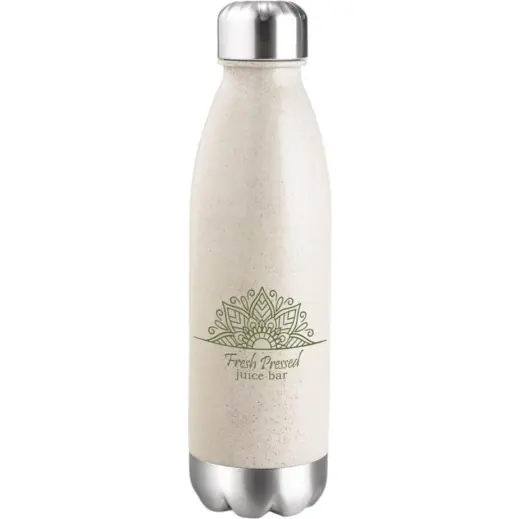 Okiyo Kimi Wheat Straw Water Bottle Branded